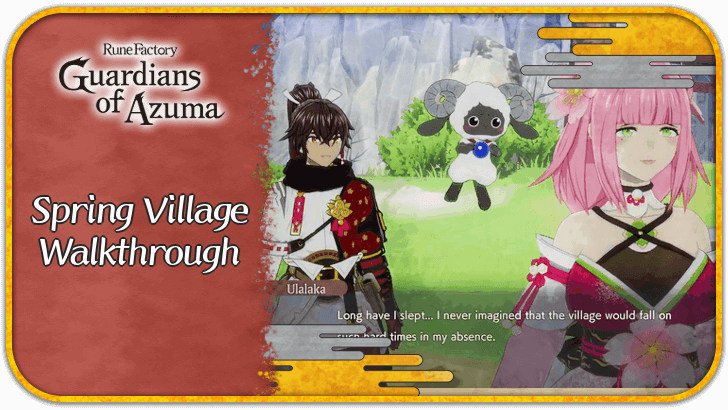 Rune Factory Guardians of Azuma - Spring Village