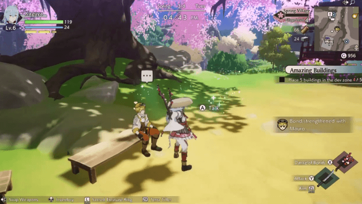 Perform Drum Dance with Character