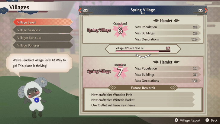 Increased Village Stats