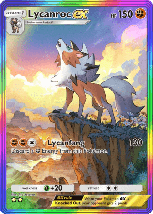 Pokemon TCG Pocket - A3a 085 Lycanroc ex