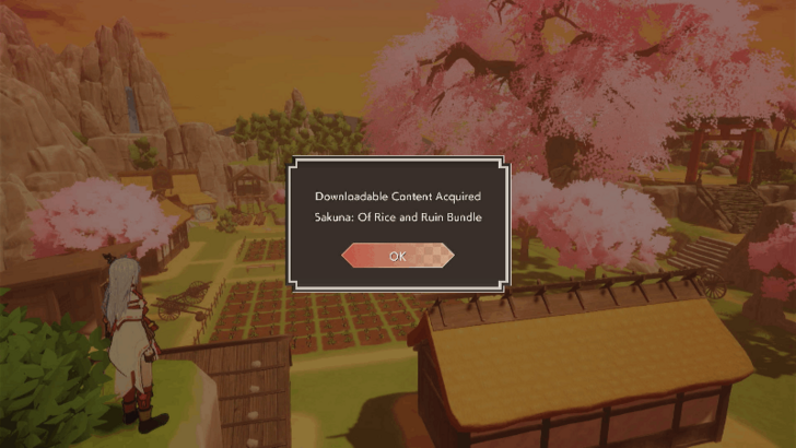 Sakuna DLC Notification