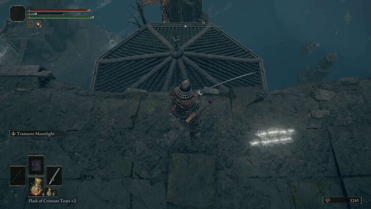 jump off the bridge and onto the building