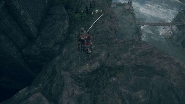 Face east and jump to the next platform