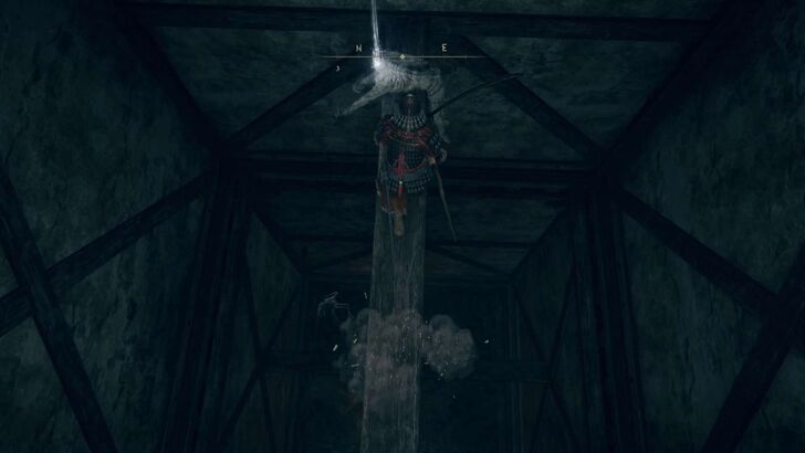 Drop down the wooden beams