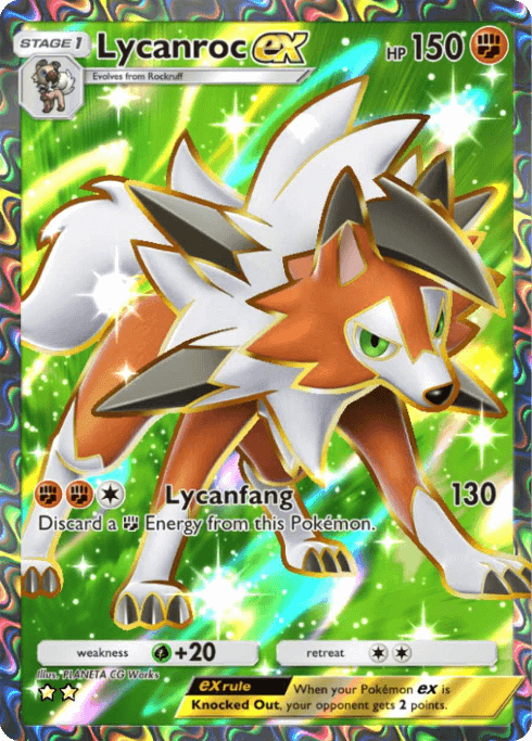 Pokemon TCG Pocket - A3a 078 Lycanroc ex