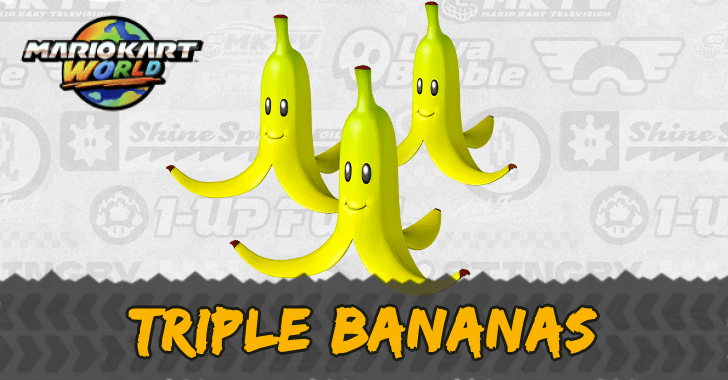 Mario Kart World Triple Bananas Item Effect