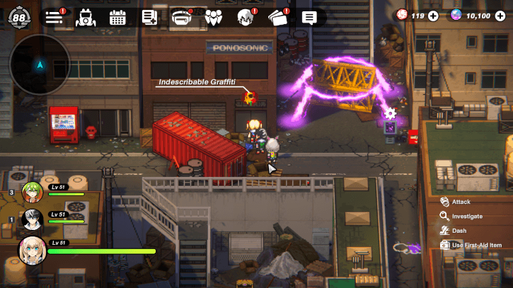 Inner Akiba Downtown District Outskirts Graffiti By Blocked Path