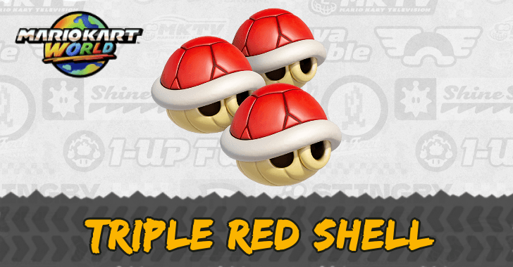 Mario Kart World Triple Red Shells Item Effect