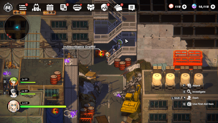 Inner Akiba Slum Area Graffiti By Stairs