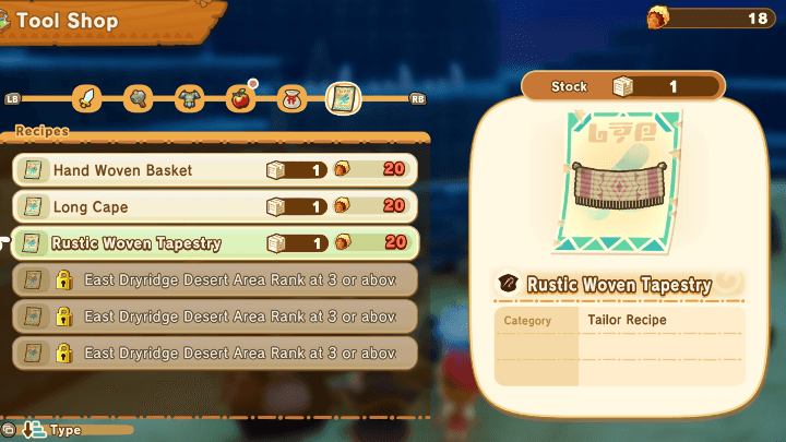 FANTASY LIFE i - Buying Furniture Recipe