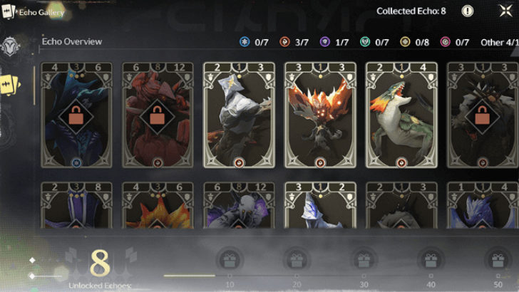 Spend Prestige Points to Unlock New Echoes