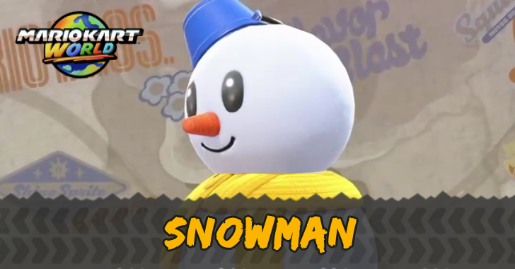 マリオカートワールド snowman MARIOKART WORLD ポスター マリオカートワールド スノーマン snow man 販促用B2ポスター
