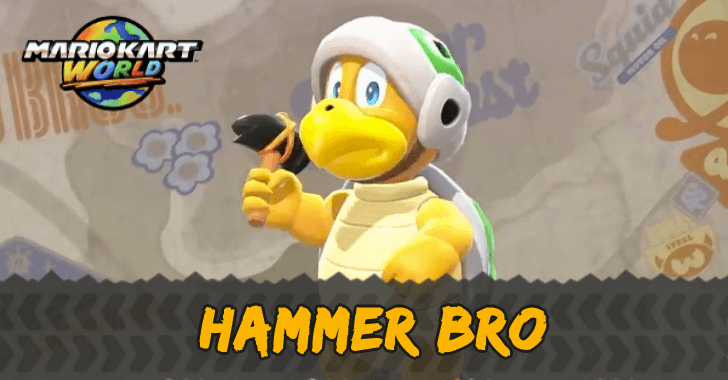 Mario Kart World - Hammer Bro Stats and Best Kart