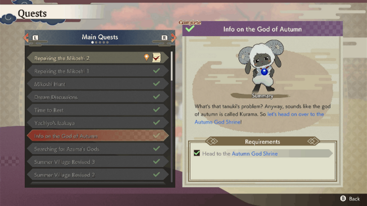 Info on the God of Autumn