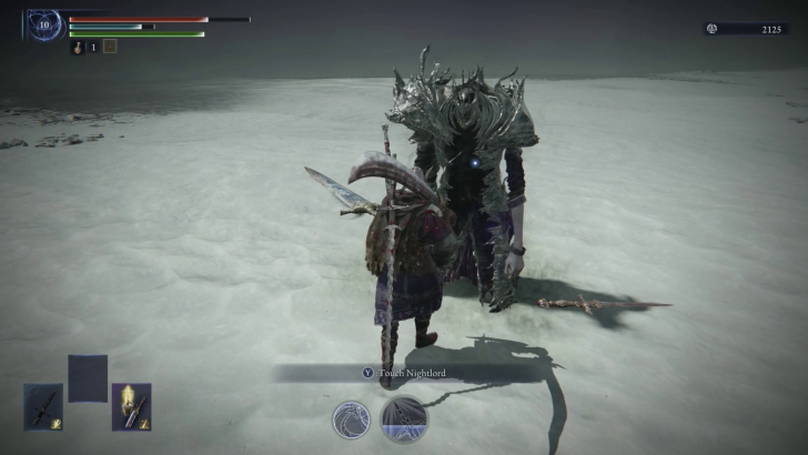 Touch the Nightlord using Wylder for the Wylder Ending