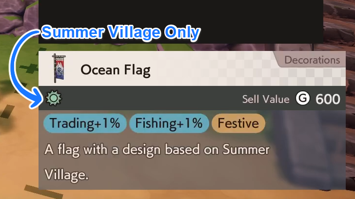 Ocean Flag Bonuses are Exclusive for Summer Village