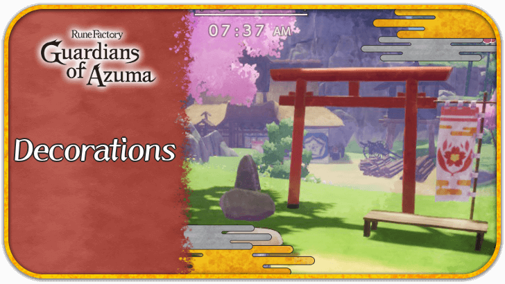 Rune Factory Guardians of Azuma - List of All Decorations