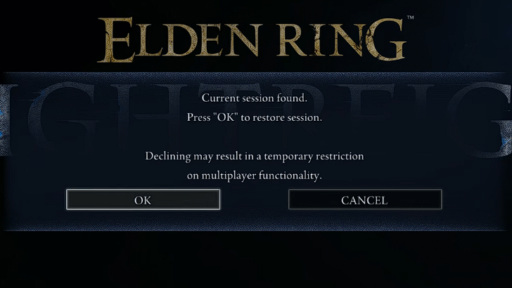 Return to Title Menu and Decline to Restore Session