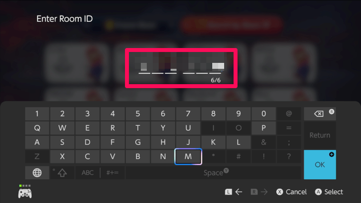 Mario Kart World - Enter Room ID