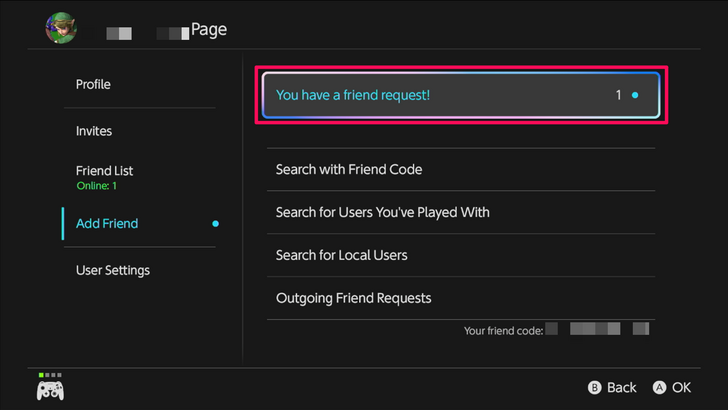 Mario Kart World - New Friend Request