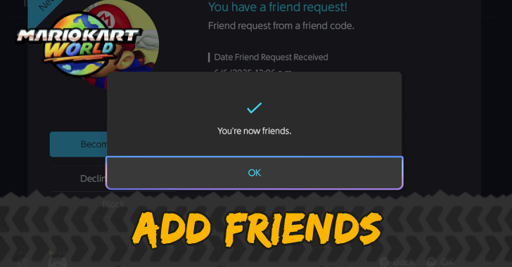 Mario Kart World - How to Add Friends
