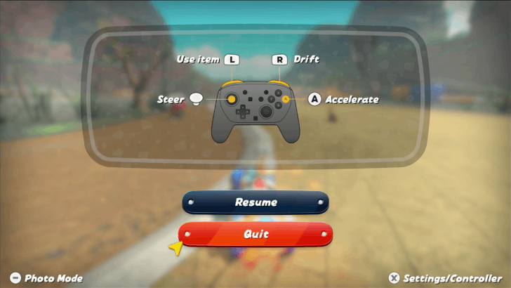 Mario Kart World - Pro Controller Controls