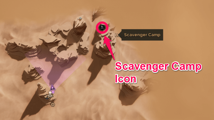 Scavenger Camp on the Map