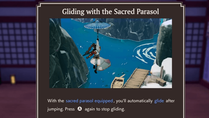 Gliding with the Sacred Parasol