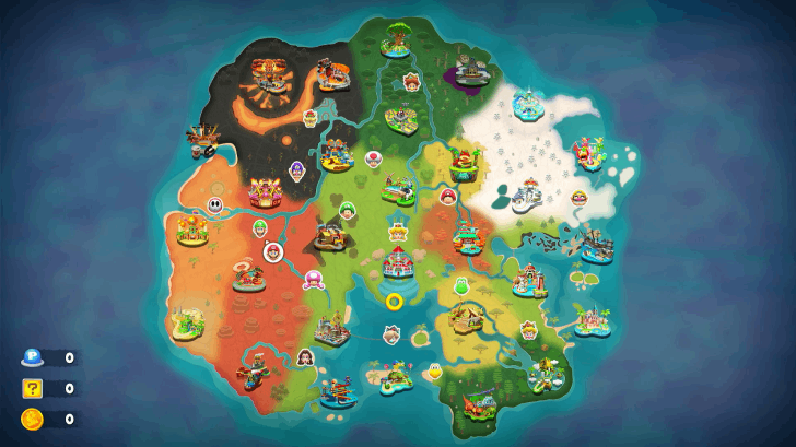 Mario Kart World - World Map