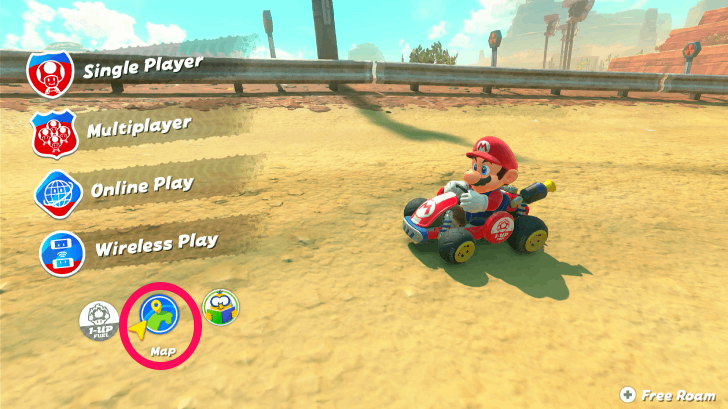 Mario Kart World - Select Map