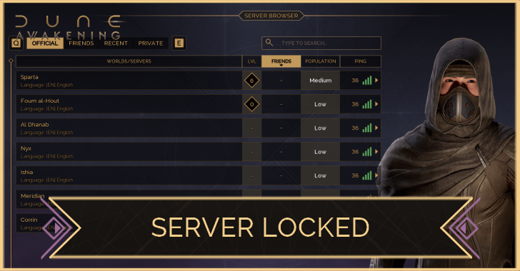 Locked Servers