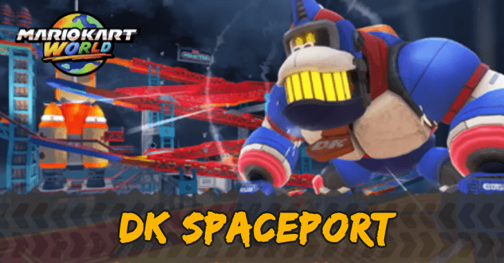 Mario Kart World - DK Spaceport Course and Shortcuts
