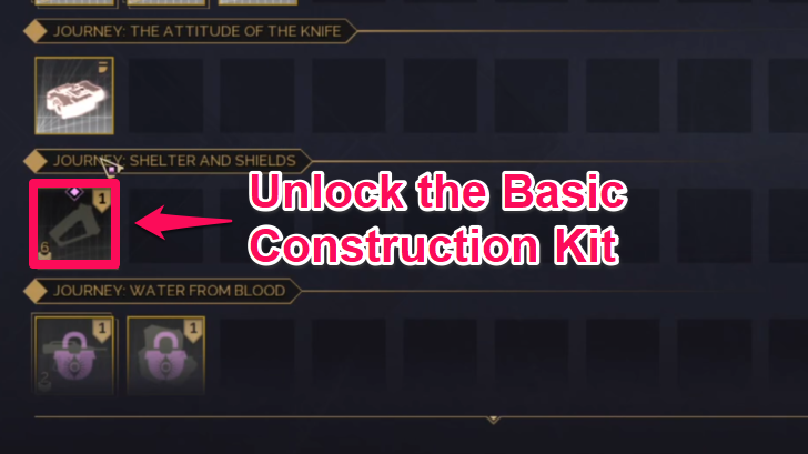 Unlock the Basic Construction Kit