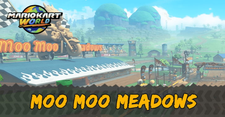 Mario Kart World - Moo Moo Meadows Course and Shortcuts