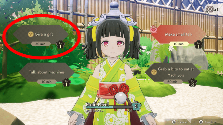 Give a Gift Hangout Choice with Suzu