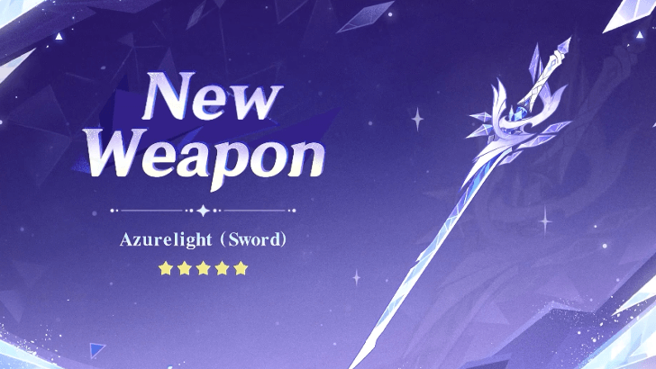 Genshin Impact - Azurelight - 5-star Sword