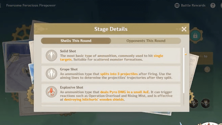 Genshin - Manage your Bullets