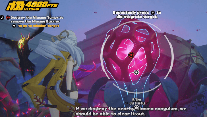 Destroy the Miasma Tumor to remove the Miasma Barrier