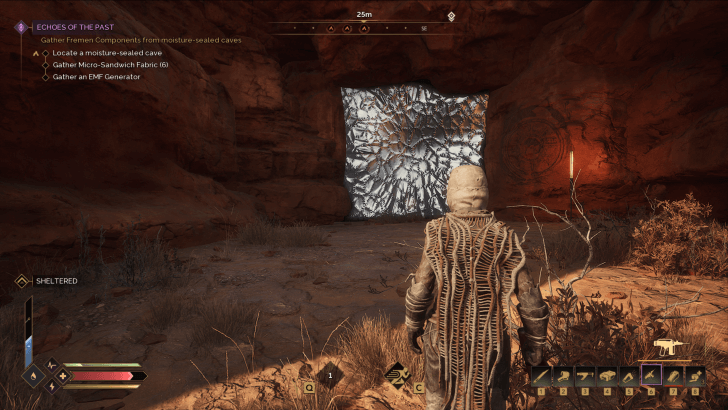 Moisture-Sealed Cave Entrance