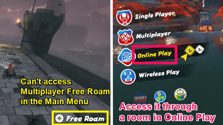 Unavailable in Standard Free Roam