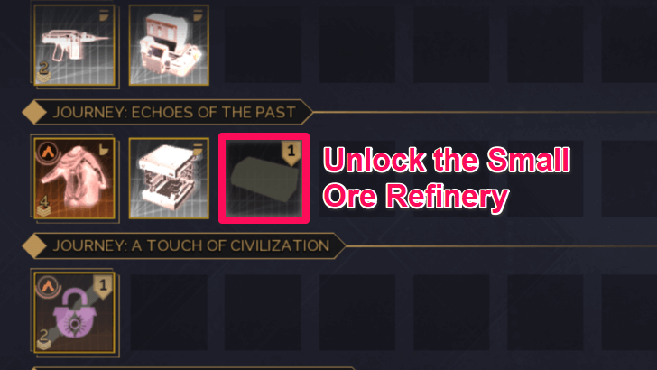 Small Ore Refinery in Research Tab