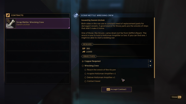 Wrecking Crew Contract Details