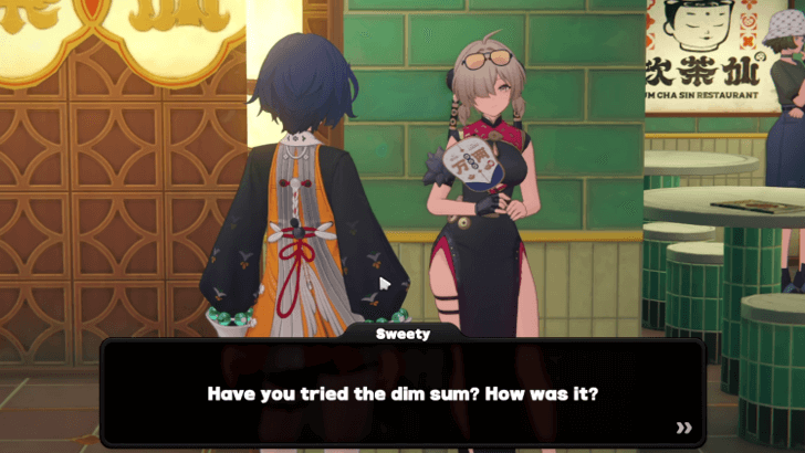 Head to “Yum Cha Sin” to talk with Sweety