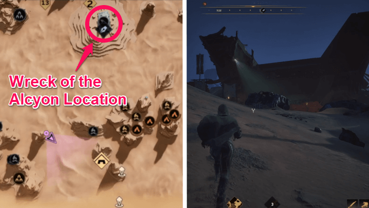 Wreck of the Alcyon Location