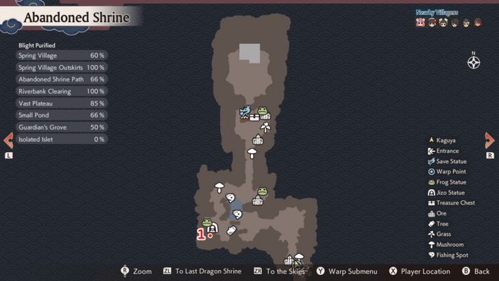 Abandoned Statue Jizo Statue Map