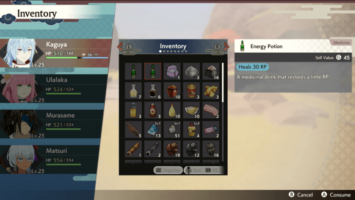 Using Medicines in Rune Factory Guardians of Azuma.png