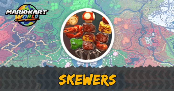 Mario Kart World - Skewers Location and Outfits Unlocked