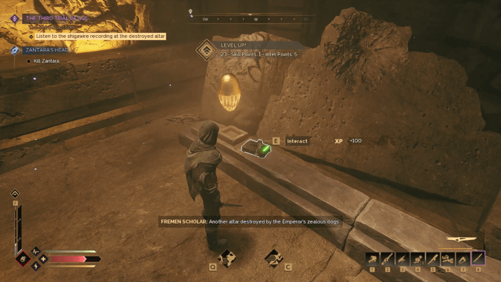 Recording in Third Aql Trial Cave