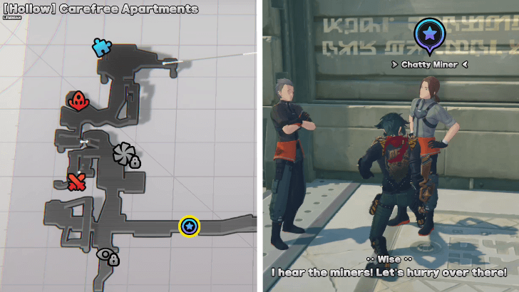 Head to Carefree Apartments to find the miners