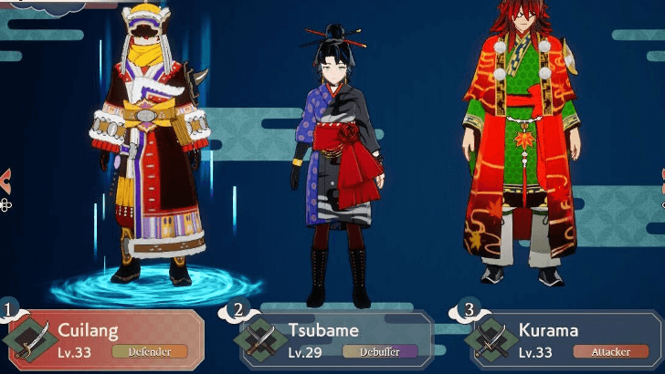 Defender Debuffer Attacker Party Set up